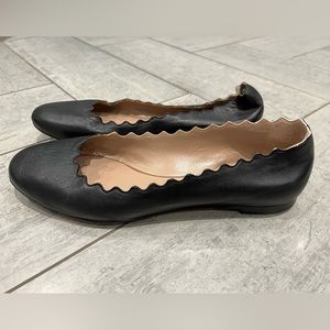 Chloe scalloped ballet flats. Size 36.5